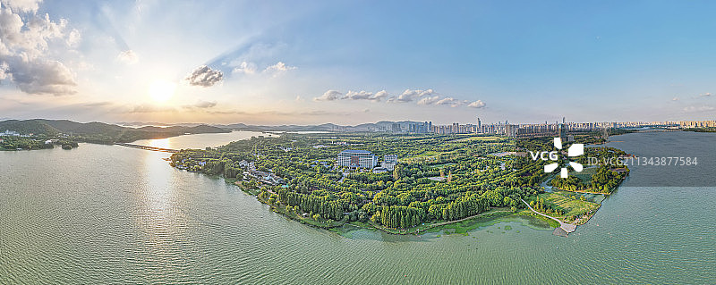 蠡湖黄昏图片素材