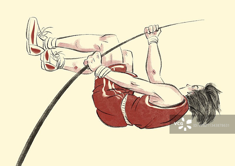 撑杆跳高图片素材