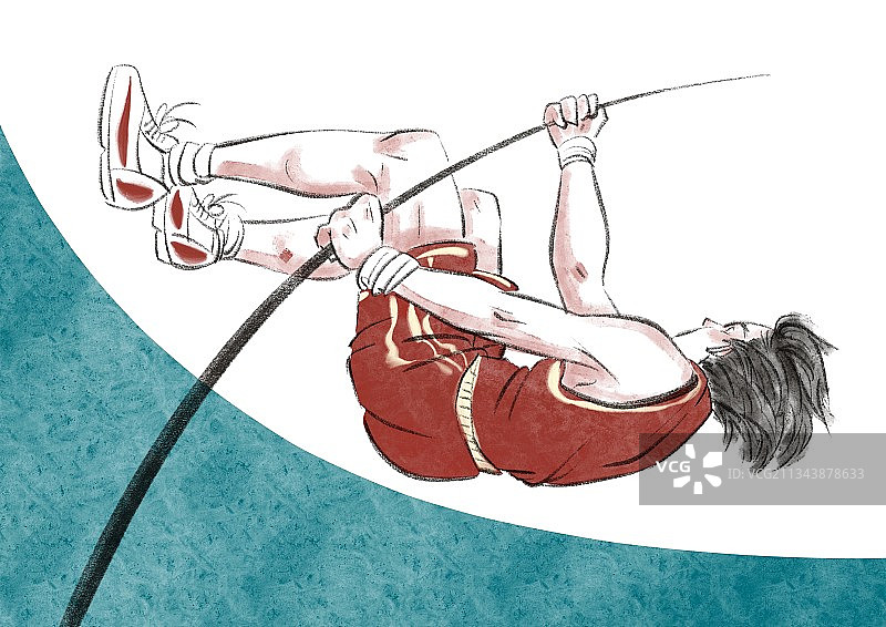 撑杆跳高图片素材