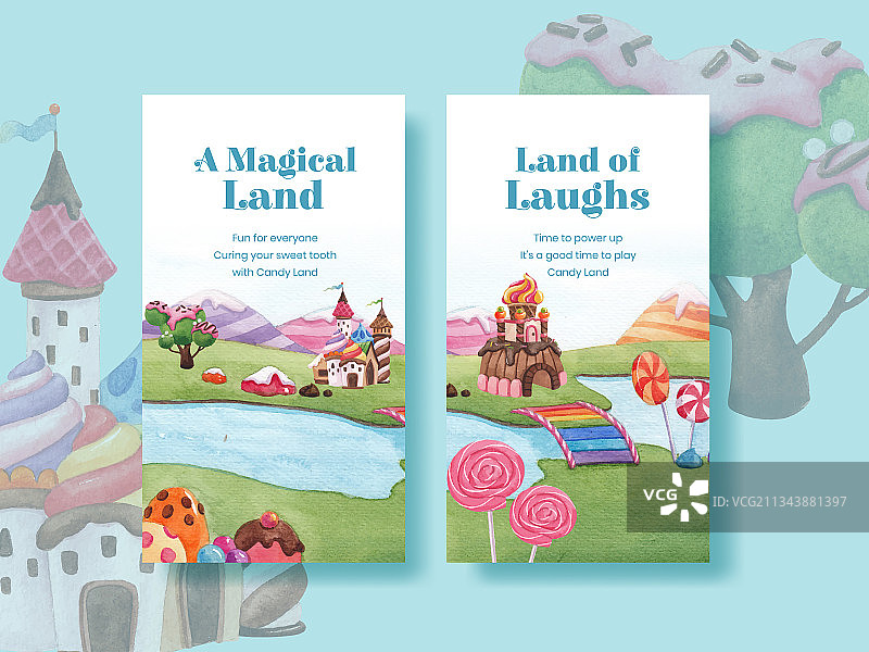 糖果主题Instagram模板图片素材