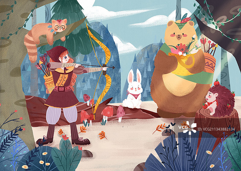 射箭魔女图片素材