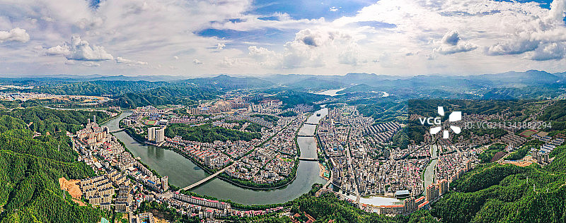 上犹县城全景图片素材