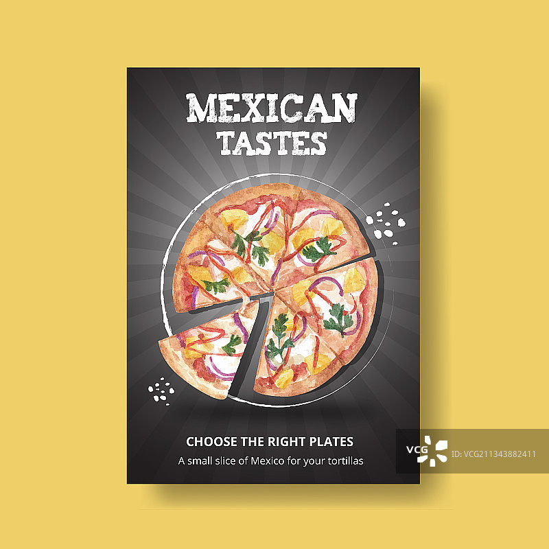 墨西哥美食概念设计海报模板图片素材