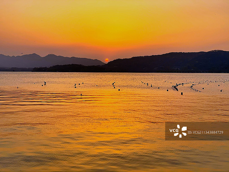 杭州湖滨公园图片素材