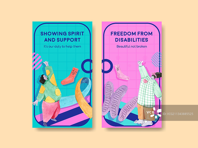 世界唐氏综合征日Instagram模板图片素材