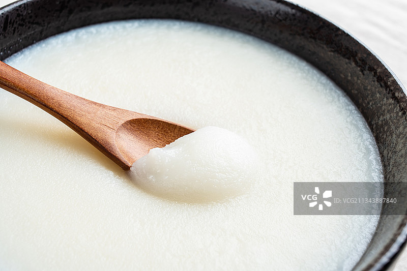 一碗凝固的猪油图片素材