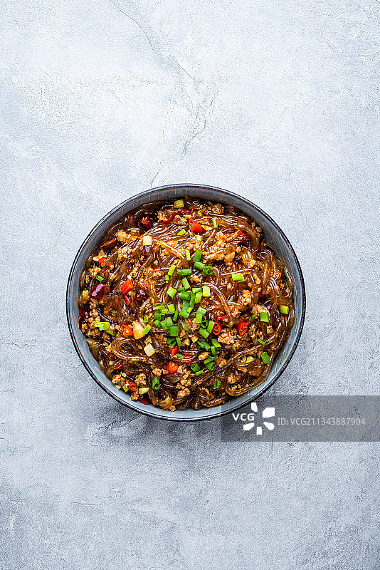 四川传统名菜蚂蚁上树图片素材