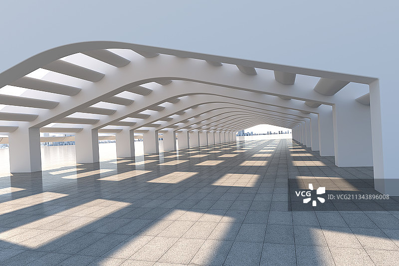 3D现代简洁空间背景图片素材