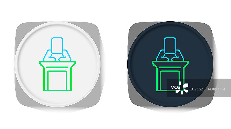 白色背景上的裁判员图标图片素材