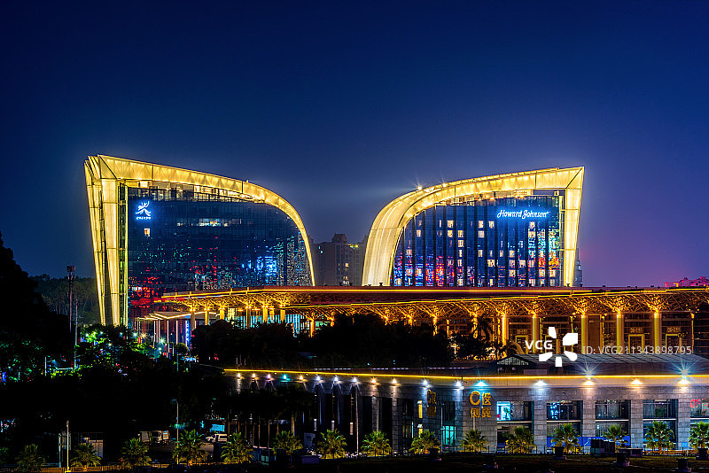 中国广西南宁夜景风光图片素材