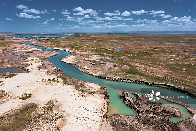 可可西里-索南达杰自然保护站 风光摄影风景航拍图片素材