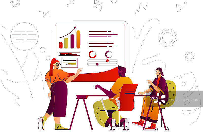 网络商务同事会议图片素材