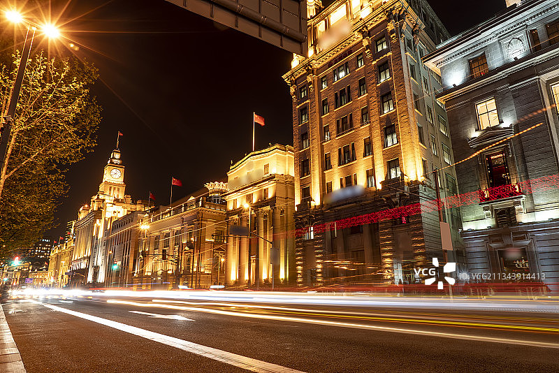 上海外滩老建筑街景图片素材