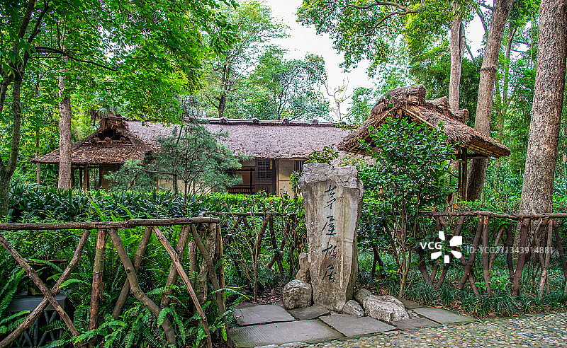 成都杜甫草堂景观图片素材