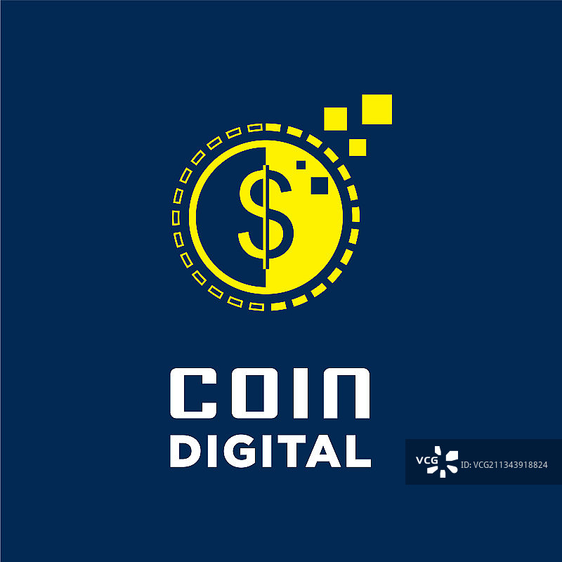 数字货币标志图片素材