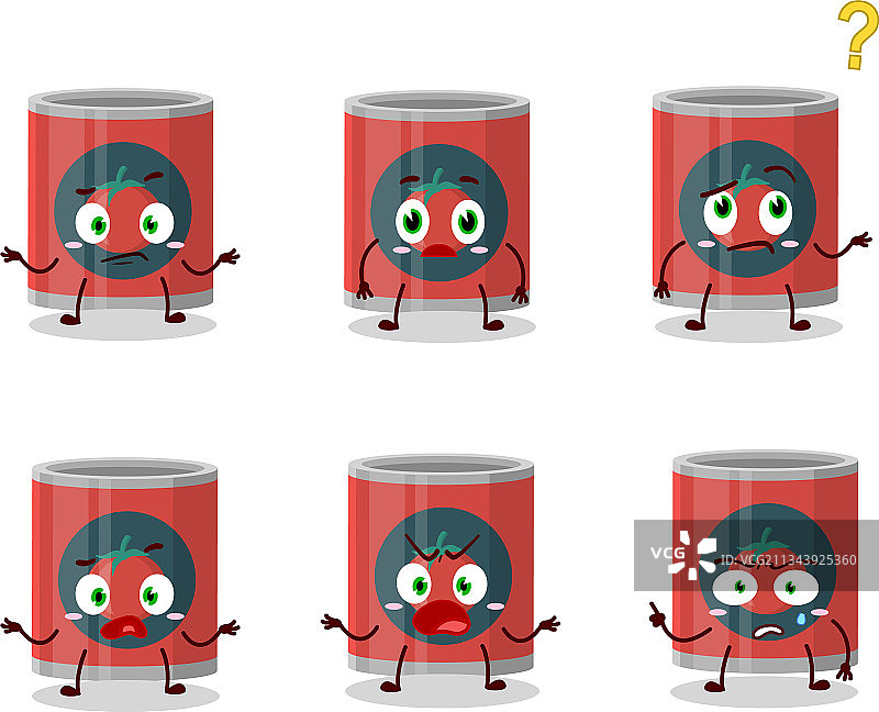 卡通番茄罐头是什么表情图片素材