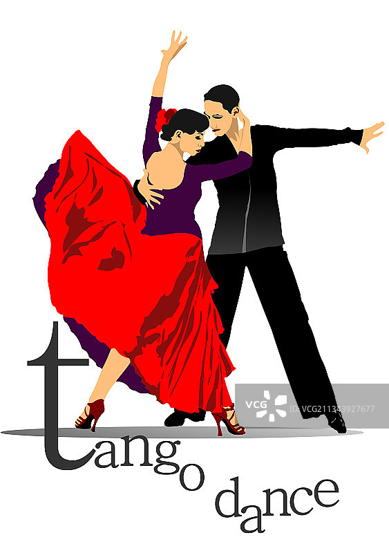 跳探戈的情侣图片素材