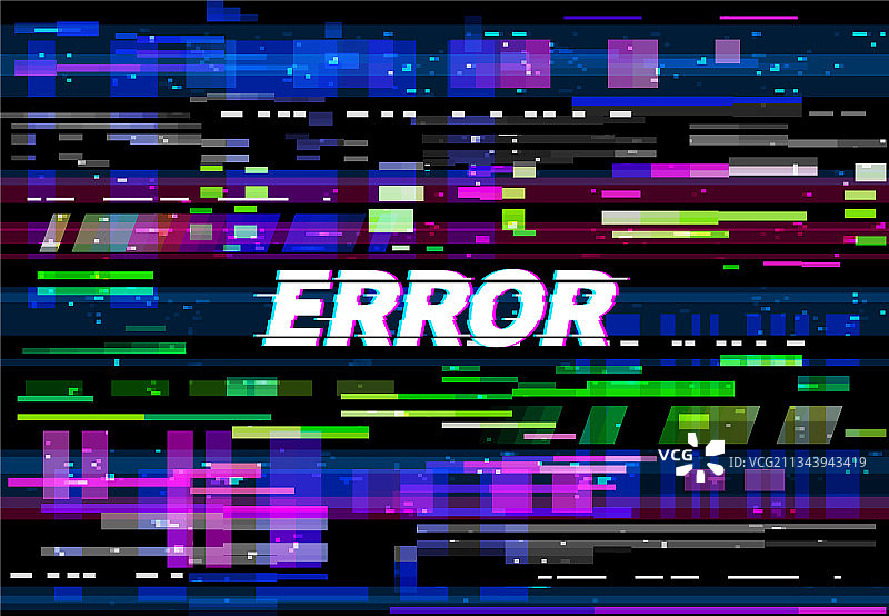 故障错误彩色像素VHS视频问题屏幕图片素材