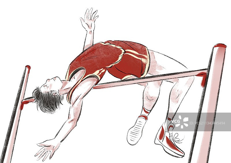 跳高图片素材