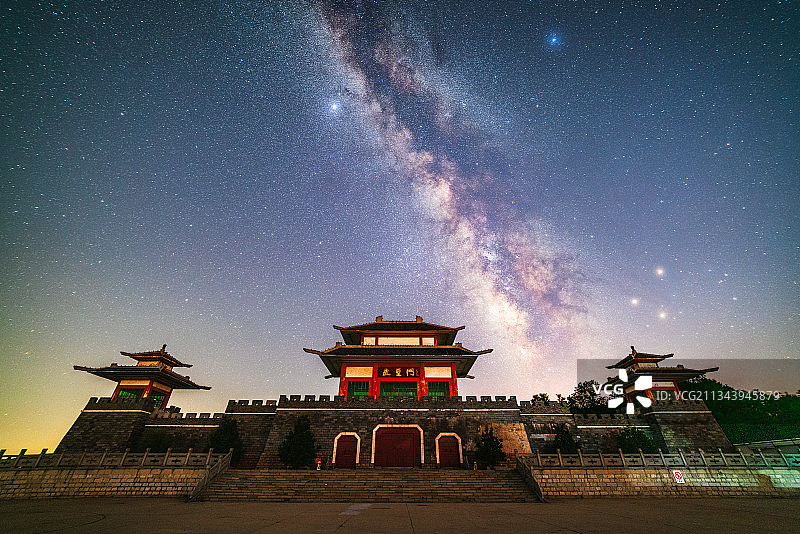 山东济南七星台银河（2016年）图片素材