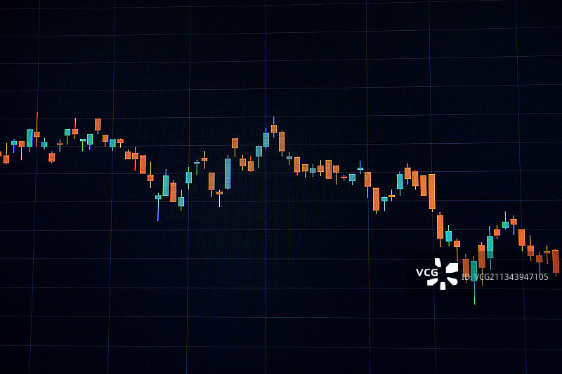 股票行情交易走势背景K线图图片素材