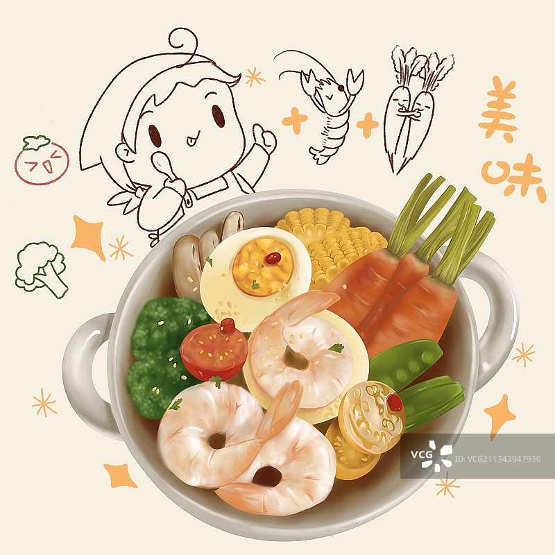 低脂彩虹蒸菜图片素材