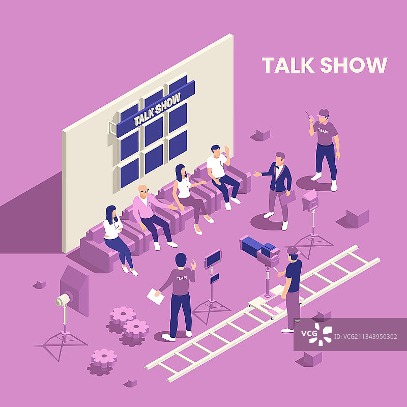 电视节目等距海报图片素材