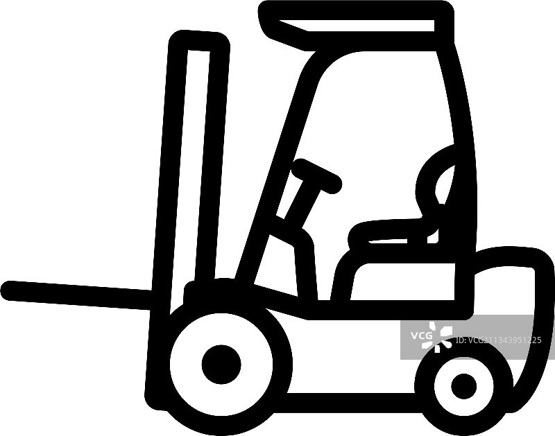 仓库叉车图标图片素材