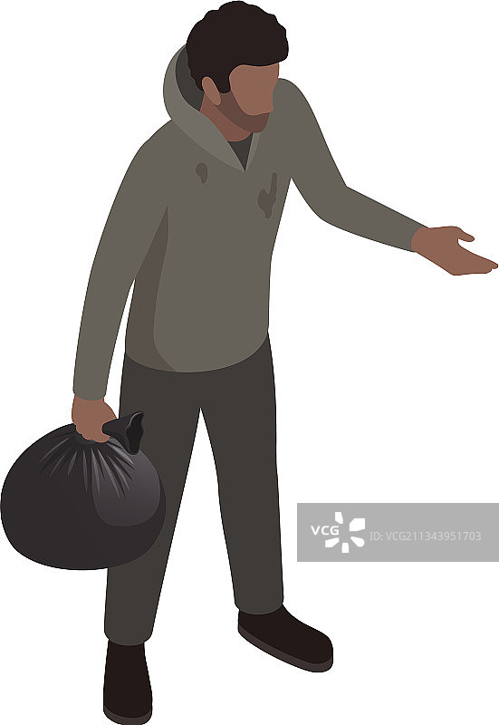 贫穷的人图标图片素材