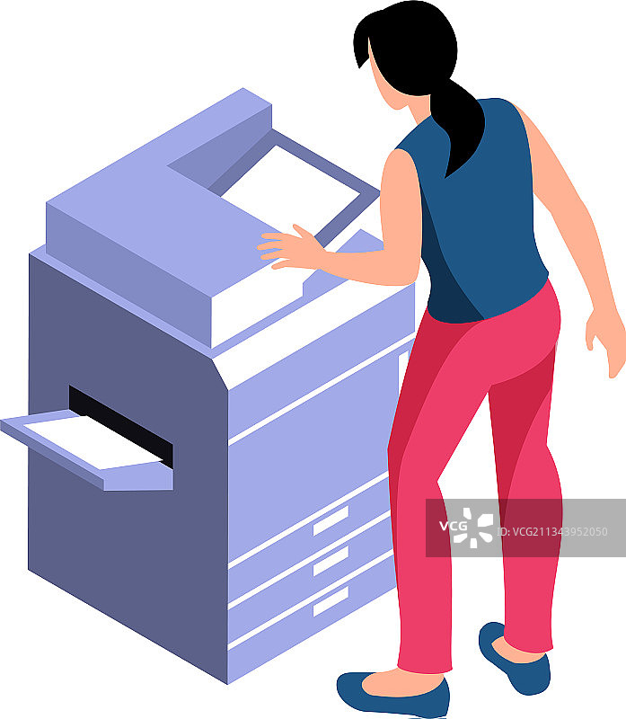 打印机2.5D图标图片素材