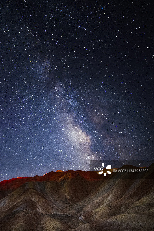 丹霞星空图片素材