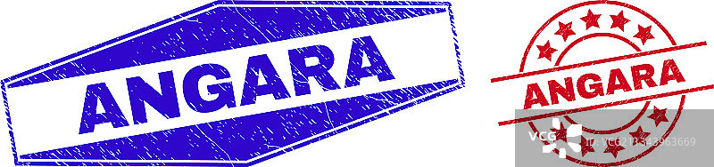 圆形腐蚀印章图片素材