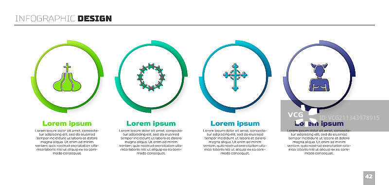 教堂塔楼、荆棘冠、基督教十字架图片素材