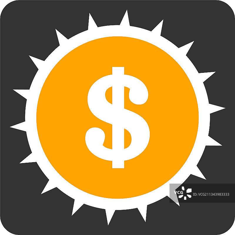 美元盒子扁平图标图片素材