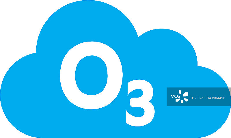 臭氧气体扁平图标图片素材