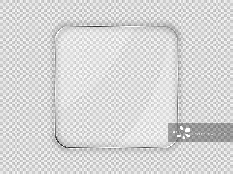 圆形方框中的玻璃板图片素材