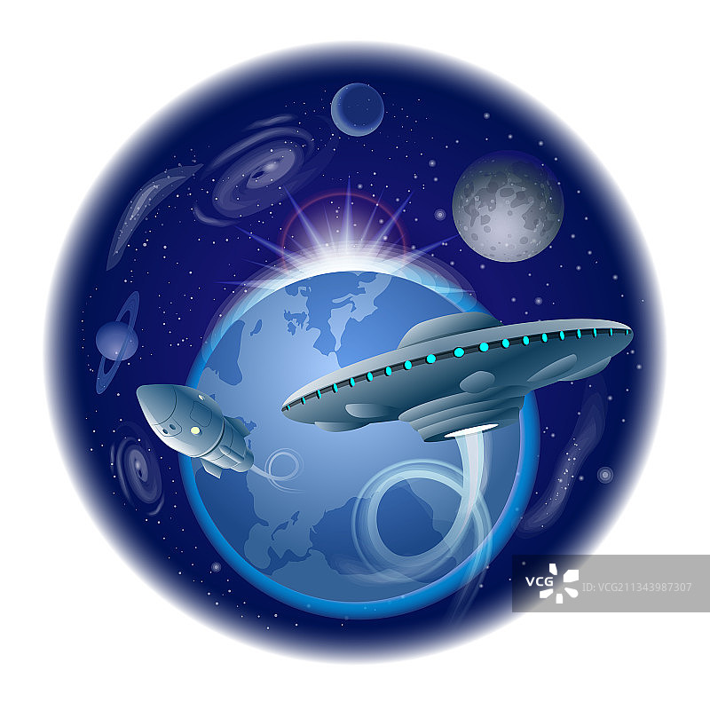 飞行UFO图片素材