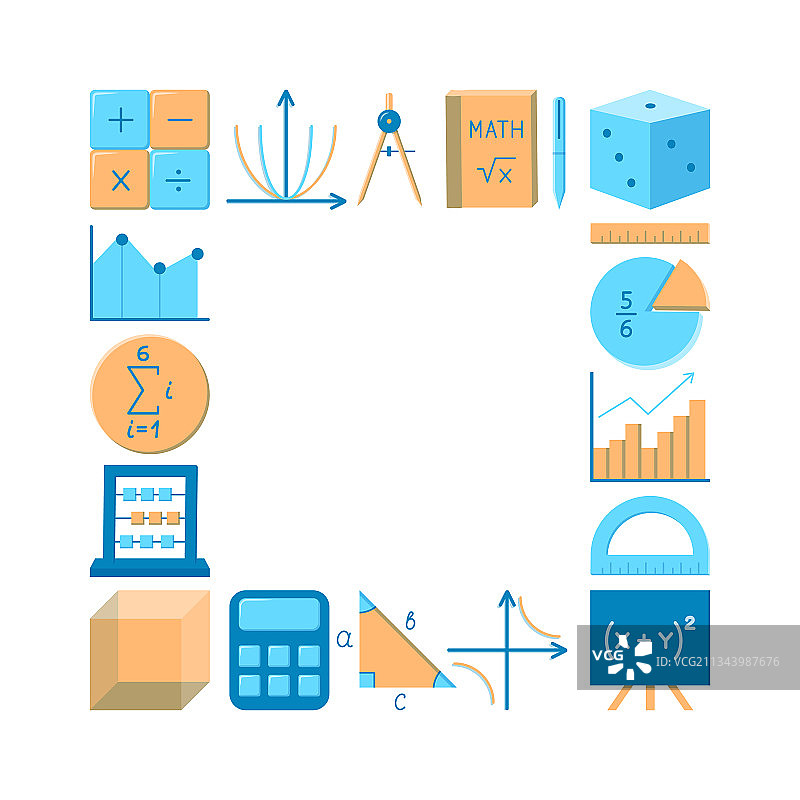 数学科学符号文本框图片素材