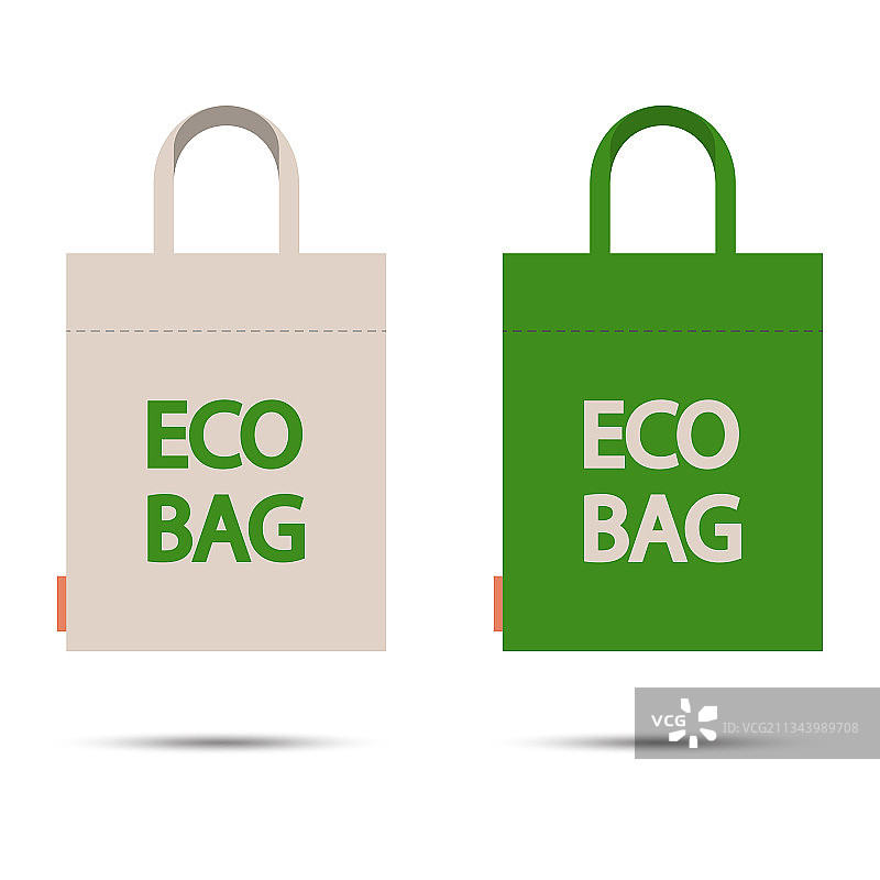 白色背景环保袋图片素材