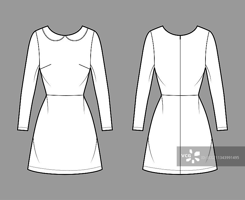 A字裙技术时尚设计图片素材