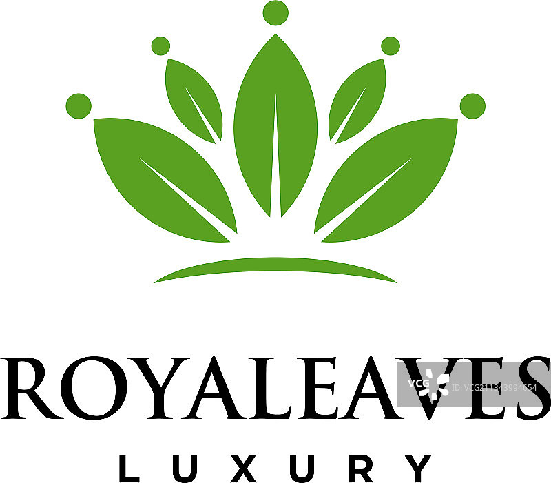 皇家树叶标志图片素材
