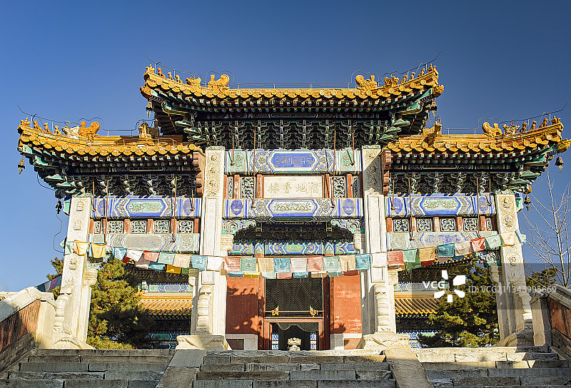 中国河北省保定市清西陵永福寺图片素材