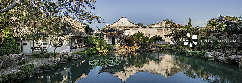 苏州网师园全景图片素材
