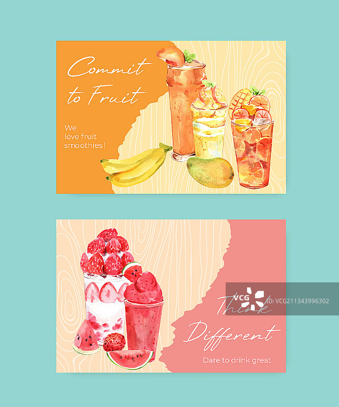 水果冰沙Facebook模板图片素材