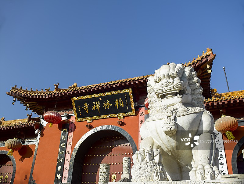 河北省石家庄市赵县栢林禅寺山门图片素材