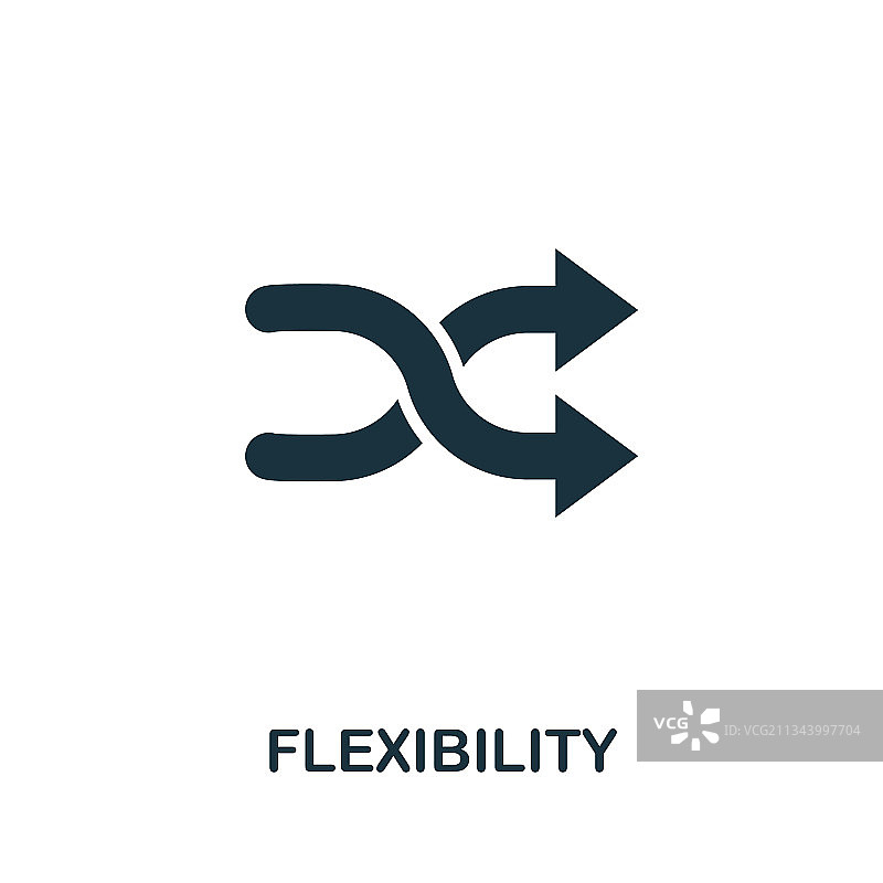柔韧性图标单色简洁元素图片素材