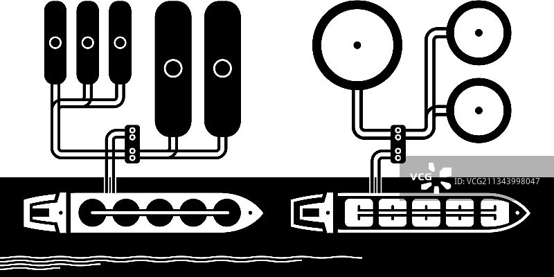 汽油和天然气码头上的油轮图片素材