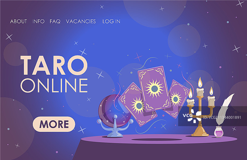 芋头在线扁平风格着陆页模板图片素材