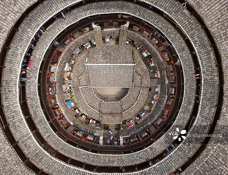 客家土楼客家围屋云水谣古镇图片素材