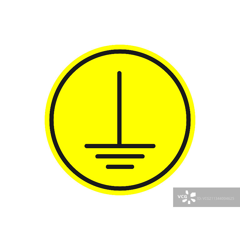 接地图标，电气符号，隔离于图片素材